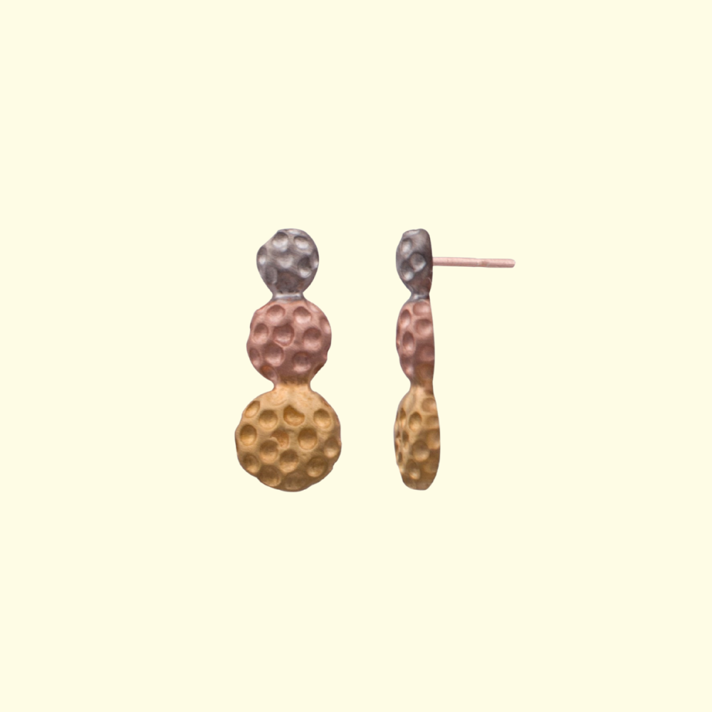 Tri Color Earrings