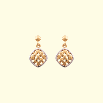 Checks Drop Earrings