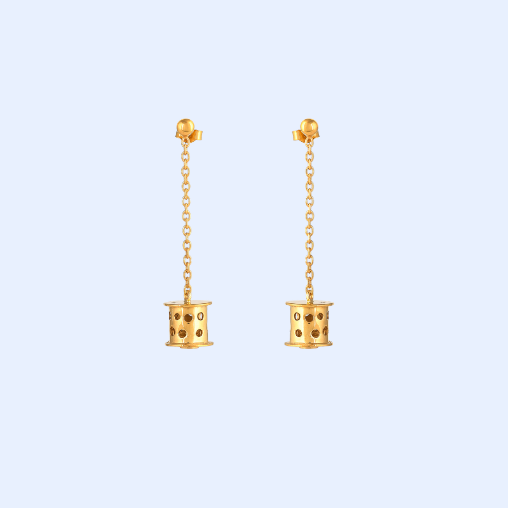 Gold Plated Drop Earrings