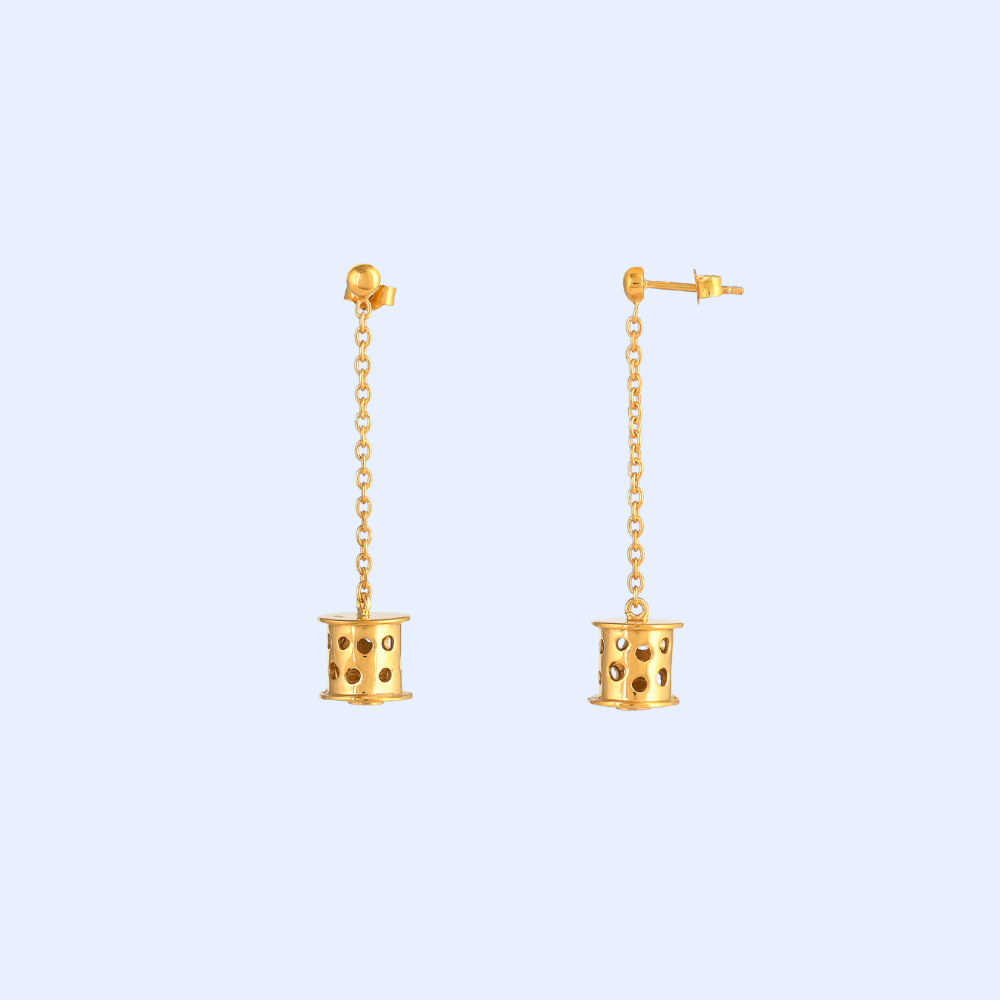 Gold Plated Drop Earrings