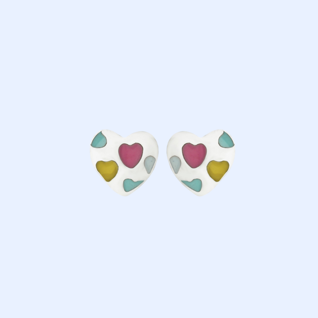 Multi Heart Earrings